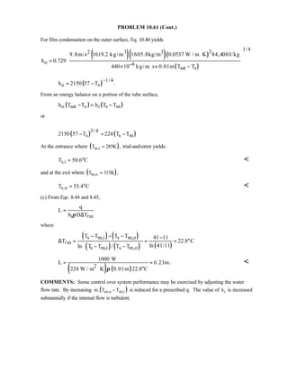 Heat transfer 5th ed incropera solution manual