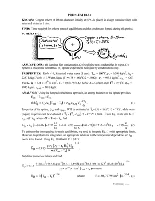 Heat transfer 5th ed incropera solution manual
