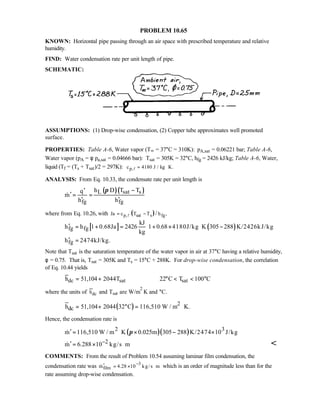 Heat transfer 5th ed incropera solution manual
