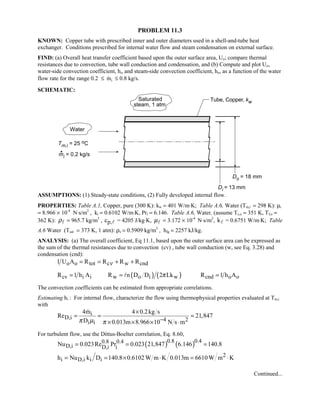 Heat transfer 5th ed incropera solution manual