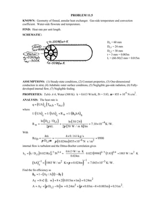 Heat transfer 5th ed incropera solution manual