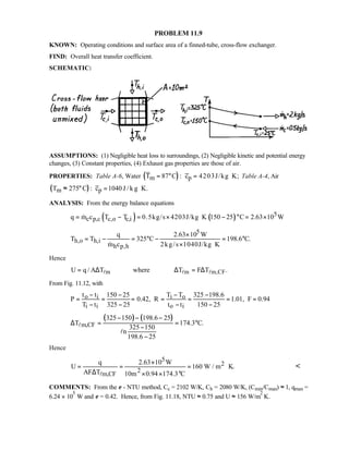 Heat transfer 5th ed incropera solution manual