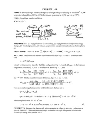 Heat transfer 5th ed incropera solution manual
