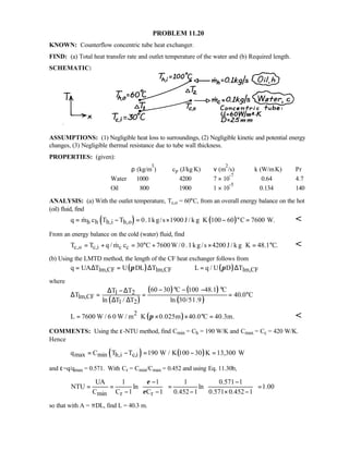 Heat transfer 5th ed incropera solution manual