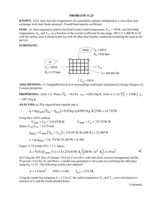Heat transfer 5th ed incropera solution manual