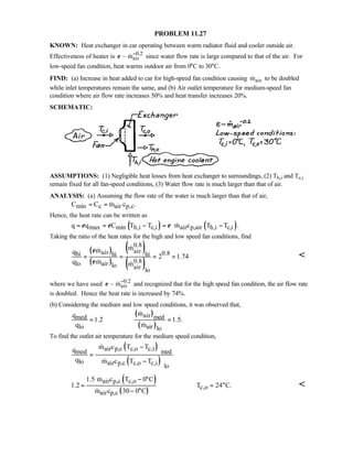Heat transfer 5th ed incropera solution manual