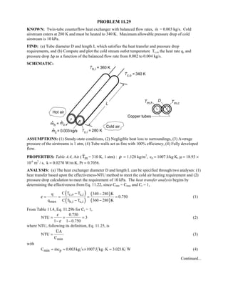 Heat transfer 5th ed incropera solution manual