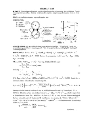 Heat transfer 5th ed incropera solution manual