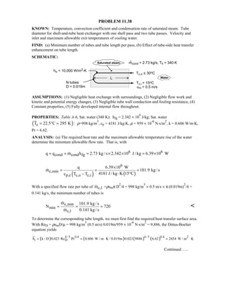 Heat transfer 5th ed incropera solution manual