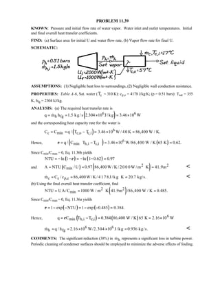 Heat transfer 5th ed incropera solution manual