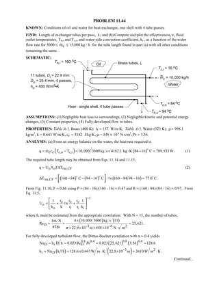Heat transfer 5th ed incropera solution manual