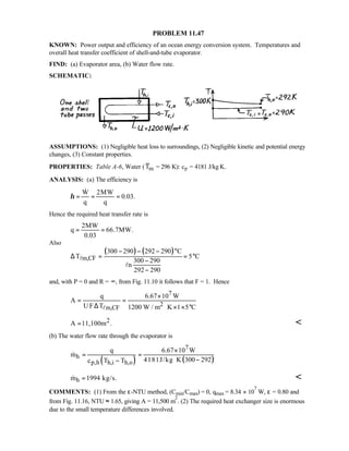Heat transfer 5th ed incropera solution manual