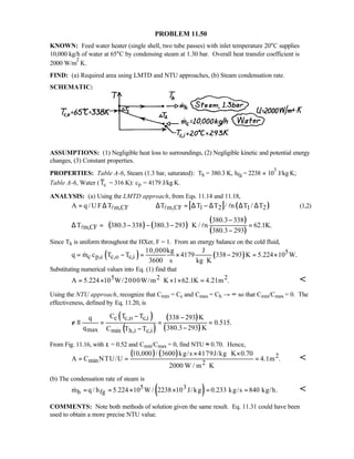 Heat transfer 5th ed incropera solution manual