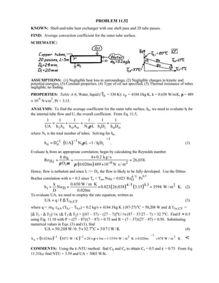 Heat transfer 5th ed incropera solution manual