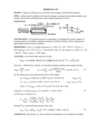 Heat transfer 5th ed incropera solution manual