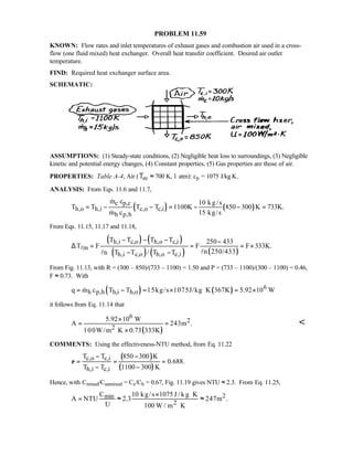 Heat transfer 5th ed incropera solution manual
