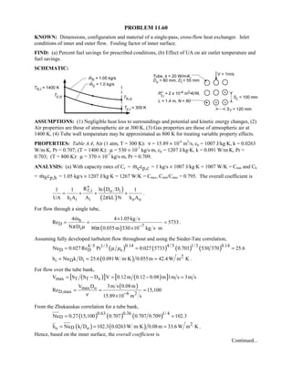 Heat transfer 5th ed incropera solution manual