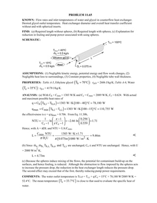 Heat transfer 5th ed incropera solution manual