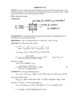 Heat transfer 5th ed incropera solution manual