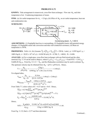 Heat transfer 5th ed incropera solution manual
