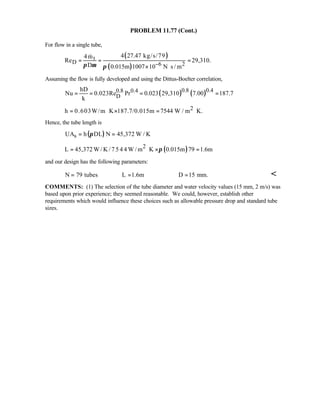 Heat transfer 5th ed incropera solution manual