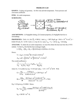 Heat transfer 5th ed incropera solution manual