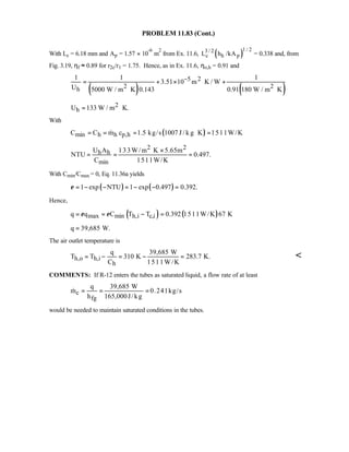 Heat transfer 5th ed incropera solution manual