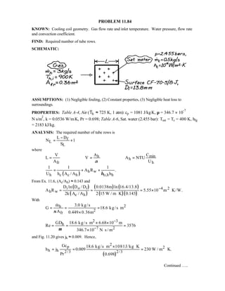 Heat transfer 5th ed incropera solution manual