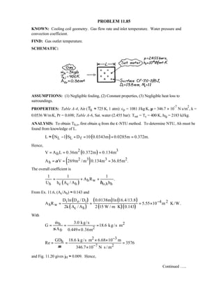 Heat transfer 5th ed incropera solution manual