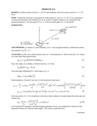 Heat transfer 5th ed incropera solution manual