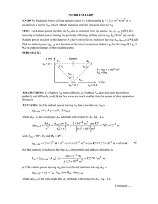 Heat transfer 5th ed incropera solution manual