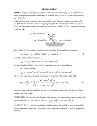 Heat transfer 5th ed incropera solution manual