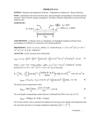 Heat transfer 5th ed incropera solution manual