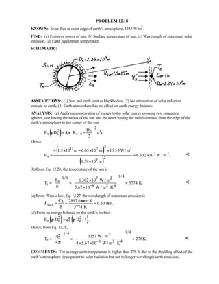 Heat transfer 5th ed incropera solution manual