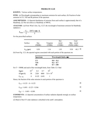 Heat transfer 5th ed incropera solution manual