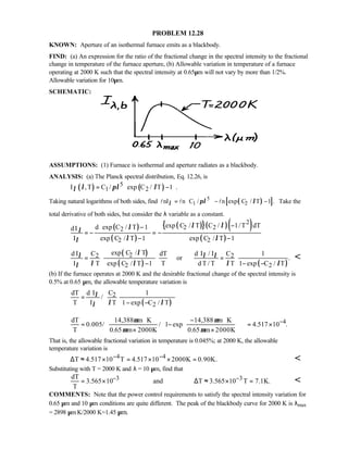 Heat transfer 5th ed incropera solution manual