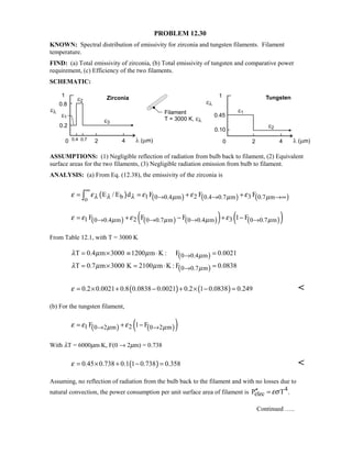 Heat transfer 5th ed incropera solution manual