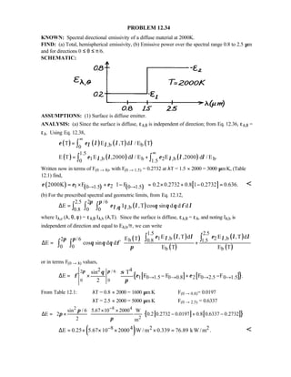 Heat transfer 5th ed incropera solution manual