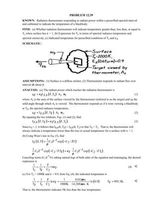 Heat transfer 5th ed incropera solution manual