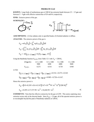 Heat transfer 5th ed incropera solution manual