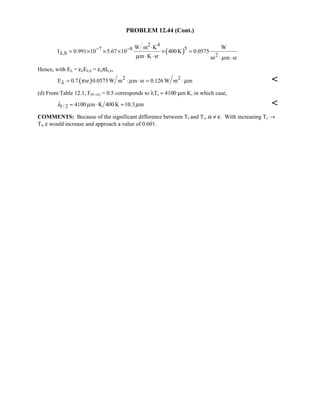 Heat transfer 5th ed incropera solution manual