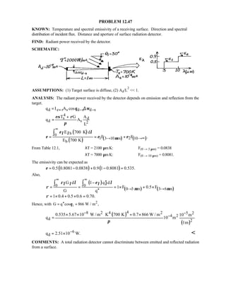 Heat transfer 5th ed incropera solution manual