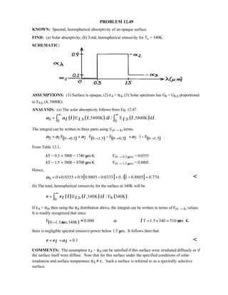 Heat transfer 5th ed incropera solution manual