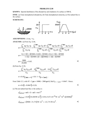 Heat transfer 5th ed incropera solution manual