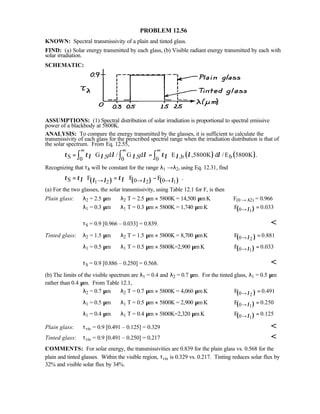 Heat transfer 5th ed incropera solution manual