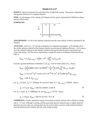 Heat transfer 5th ed incropera solution manual