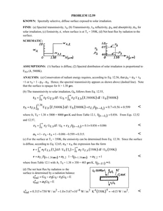 Heat transfer 5th ed incropera solution manual