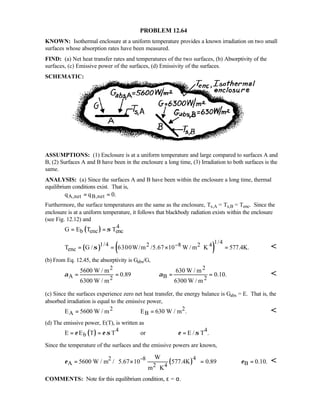 Heat transfer 5th ed incropera solution manual