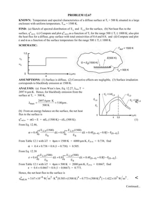 Heat transfer 5th ed incropera solution manual