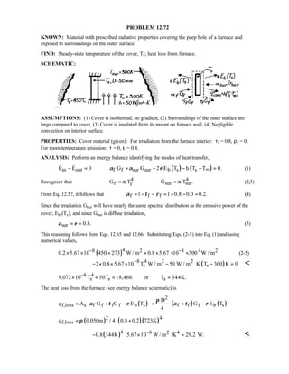 Heat transfer 5th ed incropera solution manual